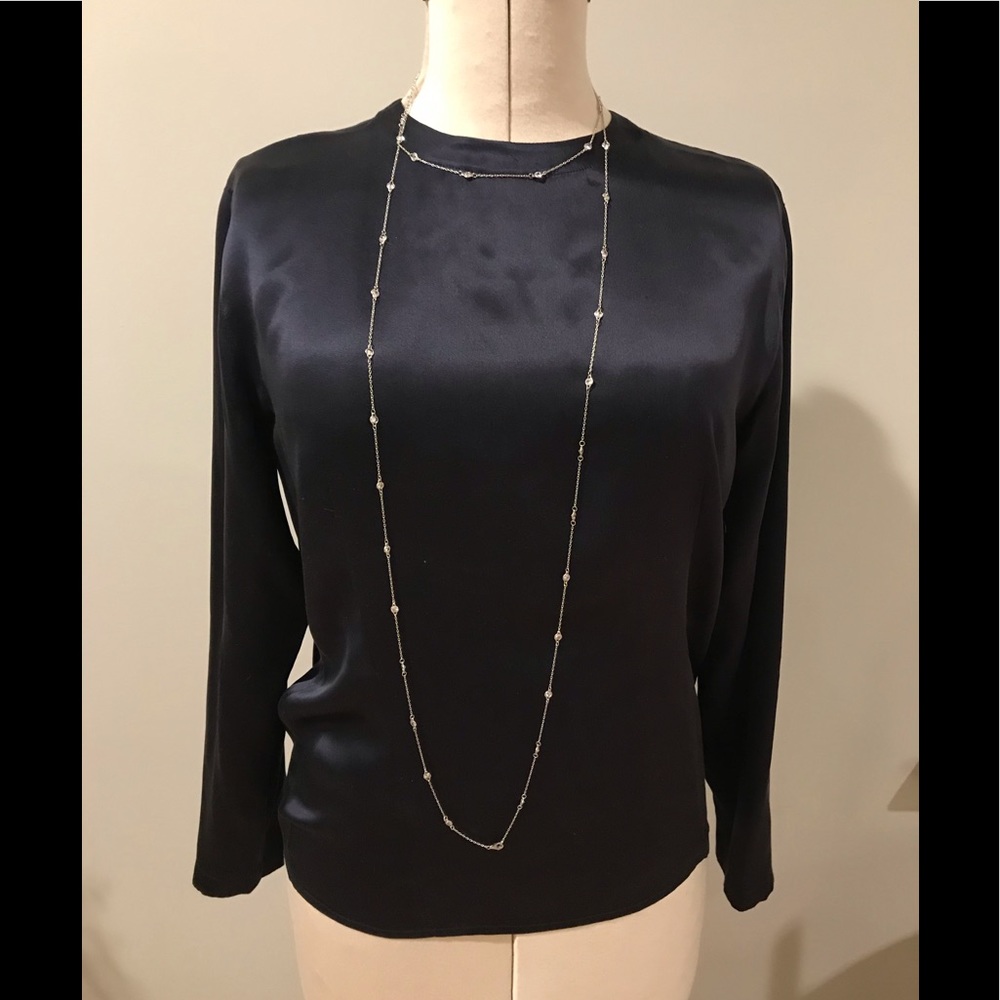 Jones NY deep  Purple blouse Size P/S